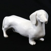 Dachshund Adult 12in. Fiberglass Resin Indoor/Outdoor Garden Statue
