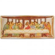 Last Supper Wall Relief 25 In. Lightweight Fiberglass Resin - Outdoor Statue