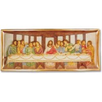 Last Supper Wall Relief 25 In. Lightweight Fiberglass Resin - Outdoor Statue