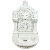 Le Grande Lion Fountain 58in. - Fiberglass Resin - Outdoor Statue