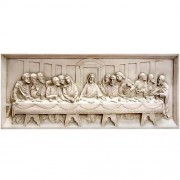 Last Supper Wall Relief 25in. - Lightweight Fiberglass Resin - Wall Art Last Supper Wall Relief 25in. - Lightweight Fiberglass Resin - Wall Art