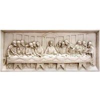 Last Supper Wall Relief 25in. - Lightweight Fiberglass Resin - Wall Art