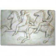 Two Horseman 42in. - Fiberglass Resin - Indoor/Outdoor Garden Statue