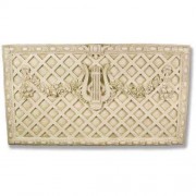 Harp Trellis Plaque Fiberglass Resin Indoor/Outdoor