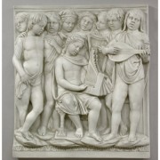 Cantoria Frieze/Instruments - Fiberglass Resin - Indoor/Outdoor Statue