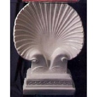 Seashell Table Statue Display Base/Riser - Lightweight Fiberglass Resin - Indoor/Outdoor