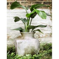 Perfume Vase Square 17in. Fiberglass Resin Indoor/Outdoor