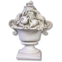 Seashell Ocean Urn 13 In. - Fiberglass Resin - Indoor/Outdoor Statue