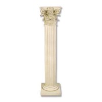Fineline Corinth 18in. Fiberglass Resin Column Indoor/Outdoor Statue