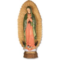 Our Lady Guadalupe With Sunburst 56in. - Lightweight Fiberglass Resin - Statue