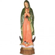 Our Lady Of Guadalupe - 53 In. Lightweight Fiberglass Resin Indoor Church Statue