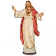 Blessing Jesus Sacred Heart 48in. Lightweight Fiberglass Resin Indoor Church Statue