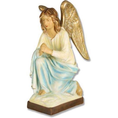 Adoration Angel 26in. Fiberglass Indoor/Outdoor Garden Statue - - HF7015-C Adoration Angel 26in. Fiberglass Indoor/Outdoor Garden Statue - - HF7015-C