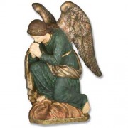 Adoration Angel Praying 38in. Lightweight Fiberglass Resin Indoor/Outdoor Garden