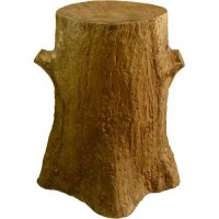Tree Trunk Pedestal 30in. Fiberglass Resin Indoor/Outdoor Garden
