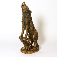 Wolf Howling - Fiberglass Resin - Indoor/Outdoor Statue/Sculpture