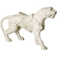 Tiger Carousel 10in. - Fiberglass Resin - Indoor/Outdoor Garden Statue