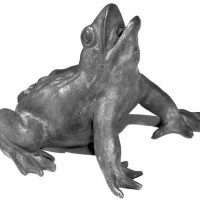 Venice Frog Spitter 8in. - Fiberglass Resin - Indoor/Outdoor Statue