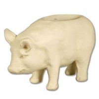 Pig Pot 9in. - Fiberglass Resin - Indoor/Outdoor /Sculpture