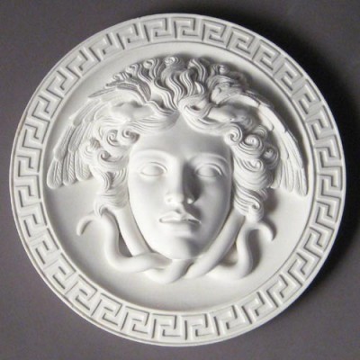 Medusa Plaque 8in. (Standard) - Fiberglass - Outdoor Statue -  - F7274-STN