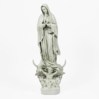 Our Lady Of Guadalupe 32 Lightweight Fiberglass Resin Indoor/Outdoor Church Statuary