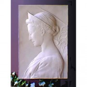 Saint Cecilia Plaque - Large. - Lightweight Fiberglass Resin - Outdoor