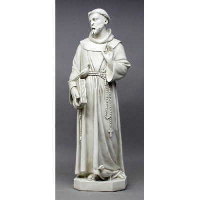 Saint Francis 37in. - Fiberglass - Indoor/Outdoor Garden Statue - - F9567 Saint Francis 37in. - Fiberglass - Indoor/Outdoor Garden Statue - - F9567