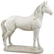 Stallion Horse 47in. Fiberglass Resin Indoor/Outdoor Garden Statue