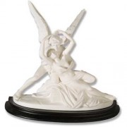 Love / Psyche 8in. High - Carrara Marble Indoor Statue