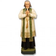 Saint John Vianney 50in. - Lightweight Fiberglass Resin - Indoor/Outdoor Statue Saint John Vianney 50in. - Lightweight Fiberglass Resin - Indoor/Outdoor Statue