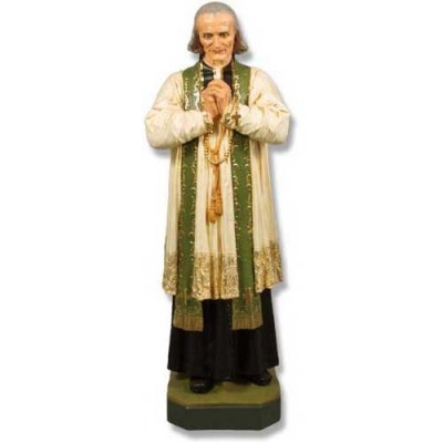 Saint John Vianney 50in. - Fiberglass - Indoor/Outdoor Statue -  - F9332RLC