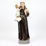 Saint Anthony With Child 53in. - Lightweight Fiberglass Resin - Outdoor Statue
