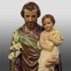 Saint Joseph & Child With Cross 38in. - Fiberglass - Statue - - F68283RLC Saint Joseph & Child With Cross 38in. - Fiberglass - Statue - - F68283RLC