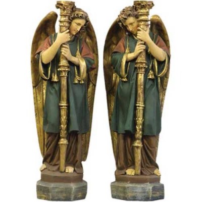 Majestic Guardian Set 52in. High - Fiberglass - Outdoor Statue -  - F68466RLC