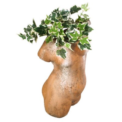 Woman Torso Planter 25in. Fiber Stone Resin Indoor/Outdoor Statue -  - FS9607