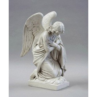 Adoration Angel-Arms Crossed Fiberglass Indoor/Outdoor Garden -  - HF6564