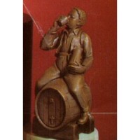 Beer Barrel Buddy Fiberglass Resin Indoor/Outdoor Garden