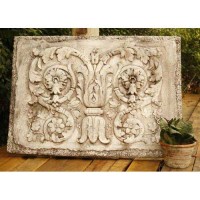 Tanzarian Plaque 24 H Fiberglass Resin Indoor/Outdoor Garden Statue