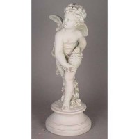 Cupid w/Seashell 24in. - Fiberglass Resin - Indoor/Outdoor Statue Cupid w/Seashell 24in. - Fiberglass Resin - Indoor/Outdoor Statue