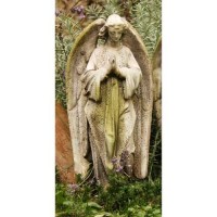 Prayer Of Angel (P) 18in. Fiberglass Resin Indoor/Outdoor Statue