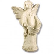 Angel w/Drape 14in. - Lightweight Fiberglass Resin - Indoor/Outdoor Church Statuary