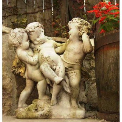 Franciscan Cherubs 23in. Fiberglass Indoor/Outdoor Garden -  - F00721