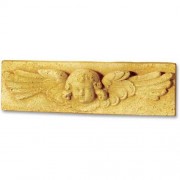 Cherub Tile 4.5in. Fiberglass Resin Indoor/Outdoor Garden