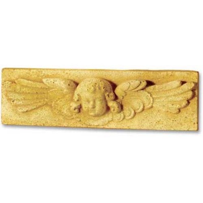 Cherub Tile 4.5in. Fiberglass Indoor/Outdoor Garden -  - F011