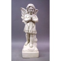 Over Seeing Angel 19 Fiberglass Resin Indoor/Outdoor Garden Statue