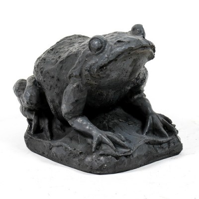 Pond Frog Fiber Stone Resin Indoor/Outdoor Garden Statue/Sculpture -  - FS8587