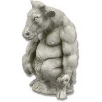 Minotaur 16 Fiber Stone Indoor/Outdoor Garden Statue