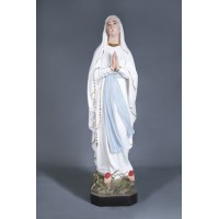 Our Lady Of Lourdes 36in. - Lightweight Fiberglass Resin - Indoor/Outdoor Statue