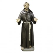 Francis Assisi Pleading 64" - Lightweight Fiberglass Resin Indoor/Outdoor Church Statuary