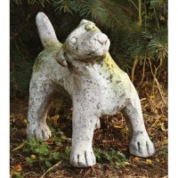 Garden Puppy 9in. - Fiberglass Resin - Indoor/Outdoor Garden Statue